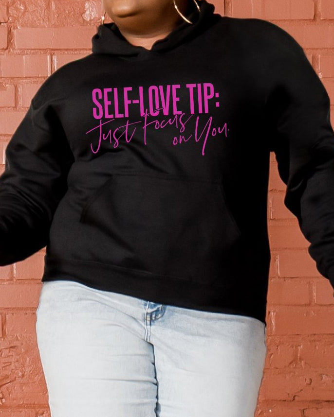 Self Love Tip Long Sleeves Hoodie