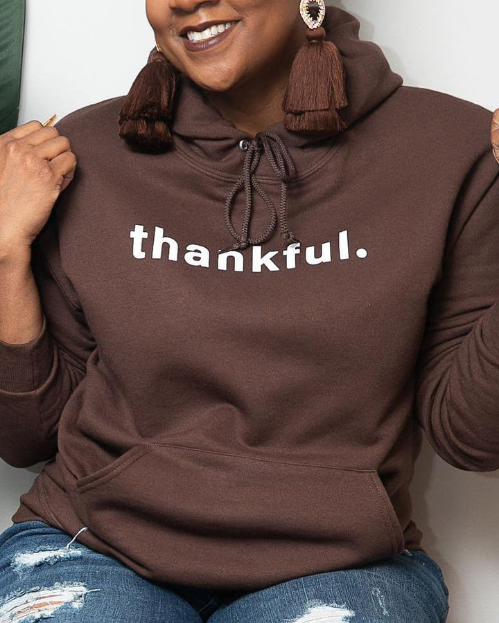 Thankful Leisure Long Sleeves Hoodie