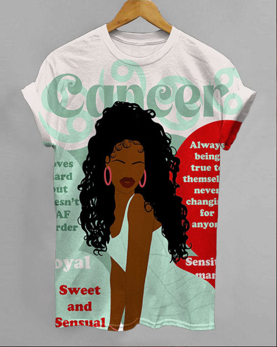 Cancer Girly Season Unisex Short Sleeve Tshirt