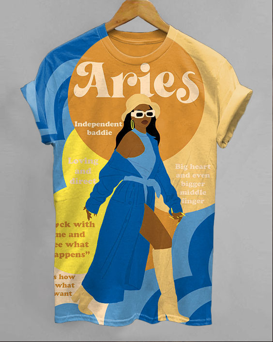 Aries Girl Short Sleeve Tshir