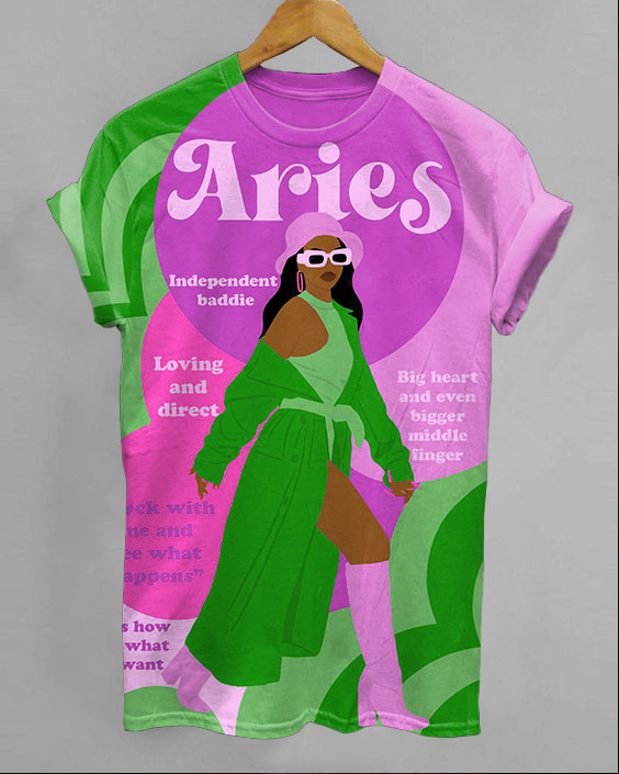 Aries Girl Short Sleeve Tshir