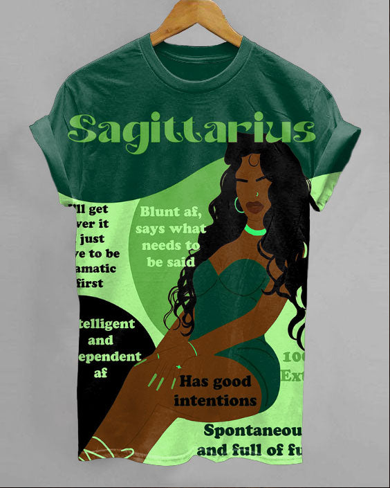 Sagittarius Girly Season Unisex Short Sleeve Tshirt