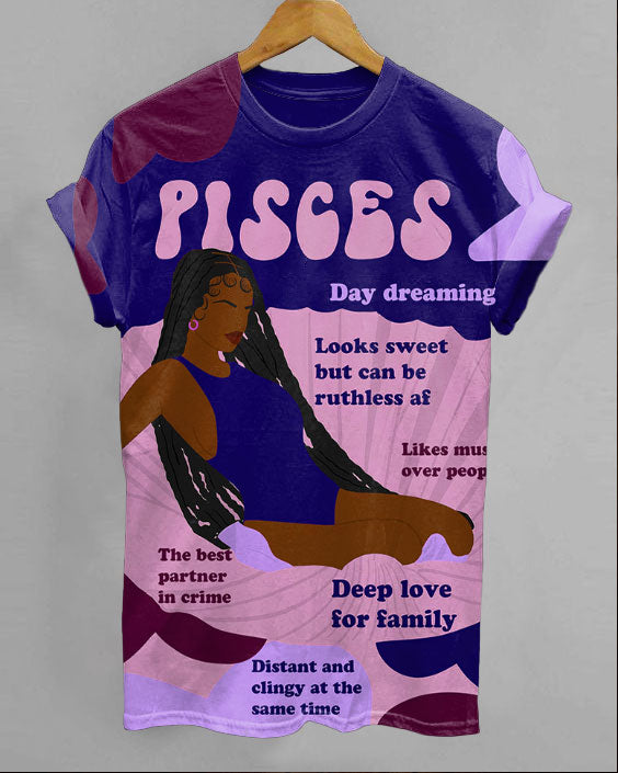 Pisces Girly Season Unisex Short Sleeve Tshirt