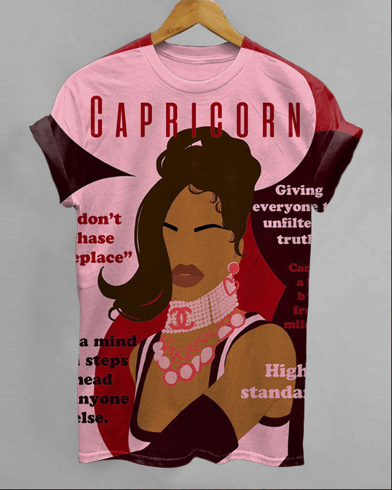 Capricorn Girly Season Unisex Short Sleeve Tshirt