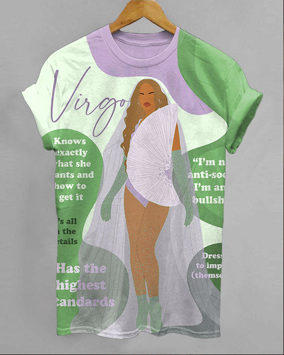 Virgo Girly Season Unisex Short Sleeve Tshirt