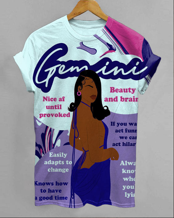 Gemini Girly Season Unisex Short Sleeve Tshirt