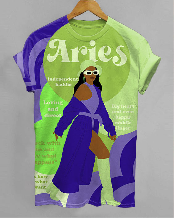 Aries Girl Short Sleeve Tshir