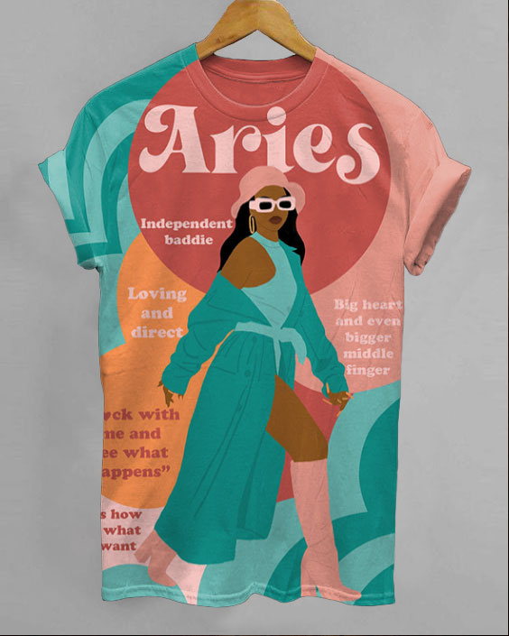 Aries Girl Short Sleeve Tshir