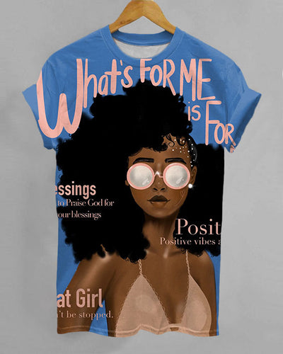 What's for Me Print Short Sleeve Tshirt