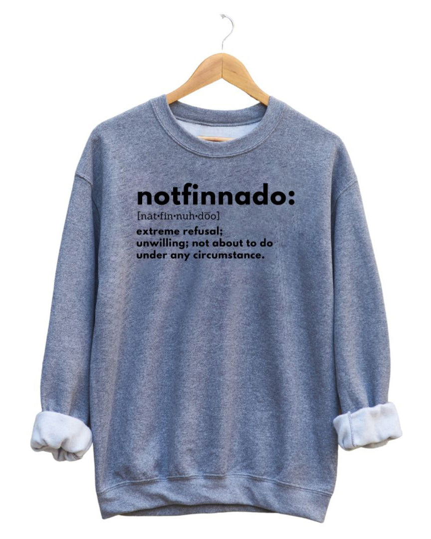 Notfinnado Unisex Long Sleeve Sweatshirt