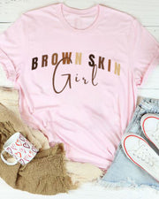 Brown Skin Girl Short Sleeve T-shirt