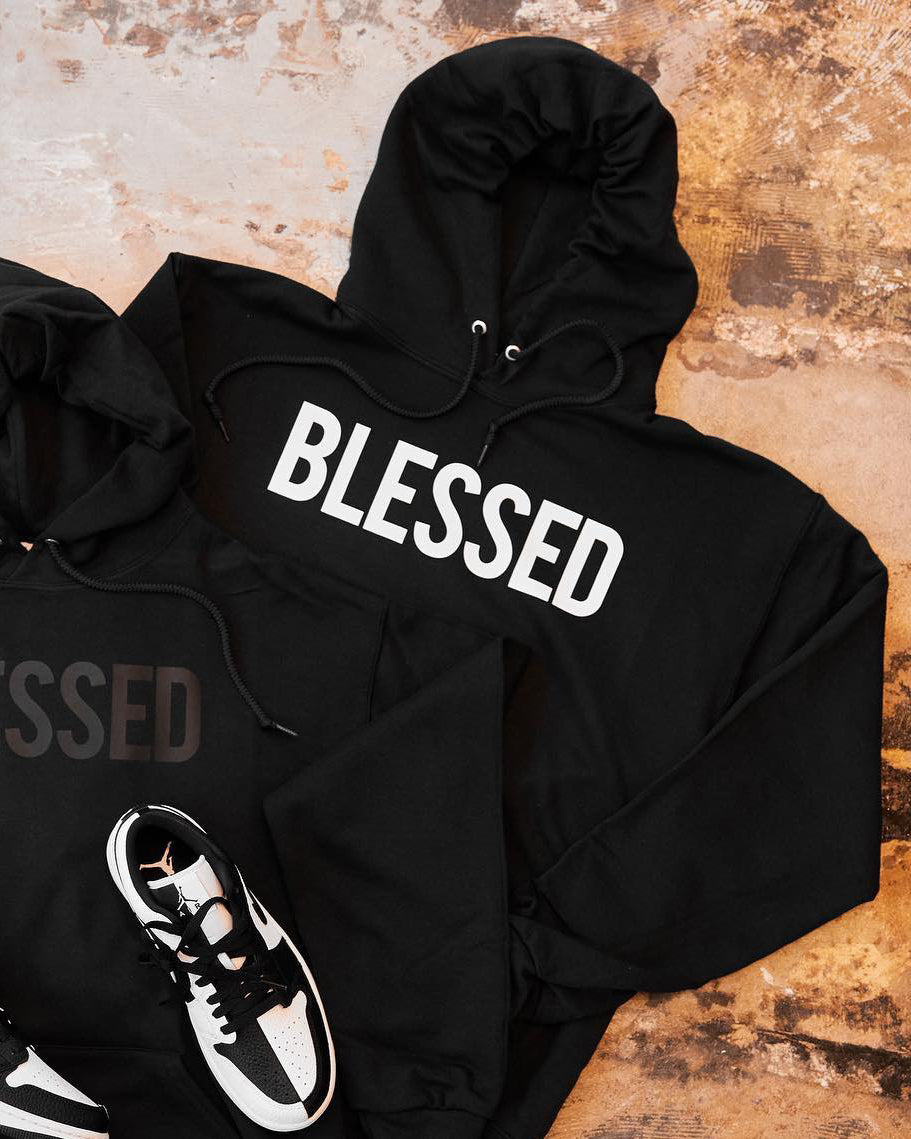 Yellow Blessed Long Sleeves Hoodie