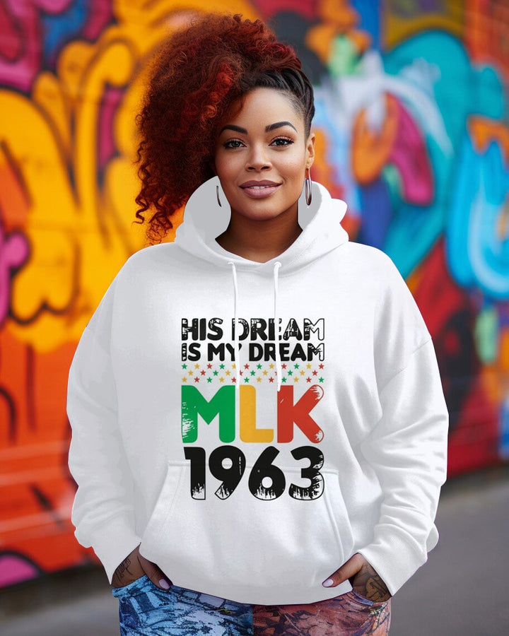 His Dream Is My Dream MLK 1963 Long-sleeved Hoodie