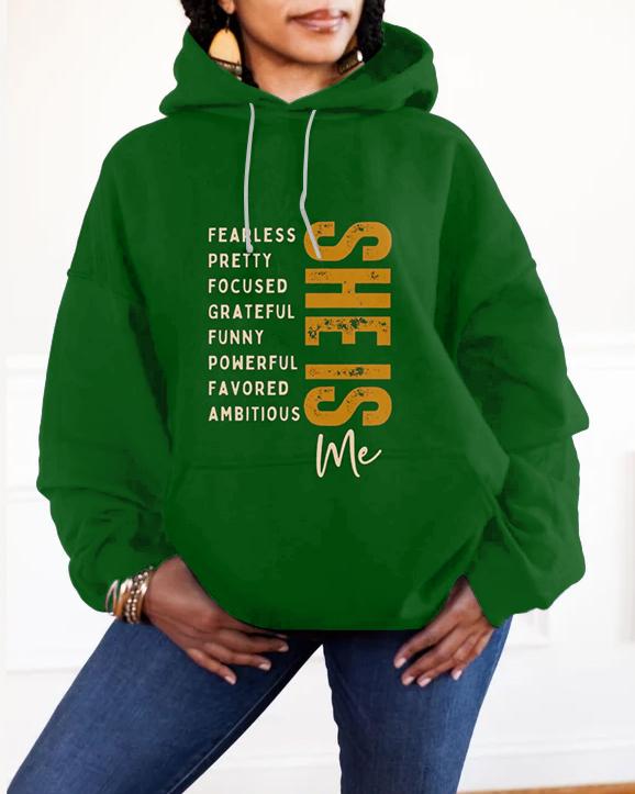 She Is Fierce Strong Long-sleeved Hoodie