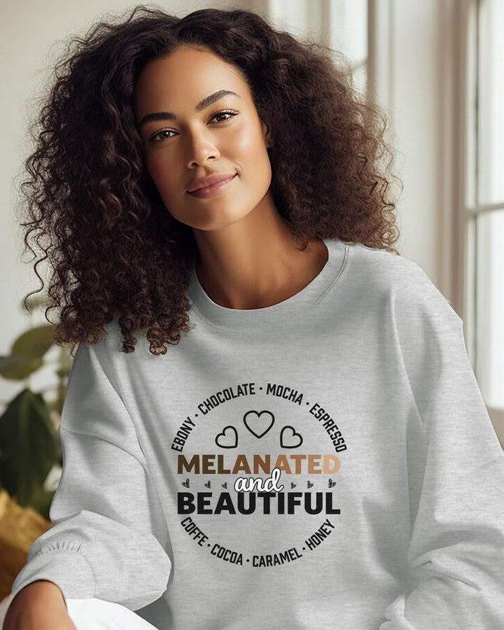 Melanin Beauty Long Sleeve Sweatshirt