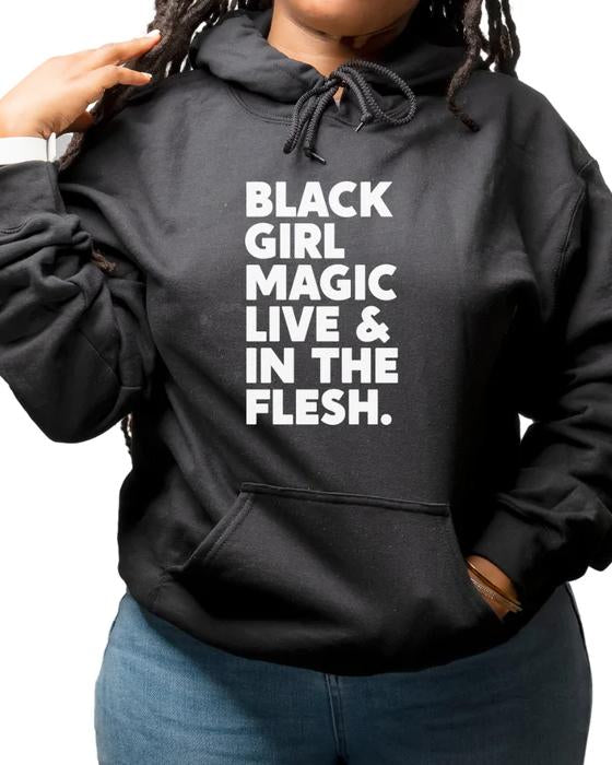 Black Girl Magic Live Long Sleeves Hoodie