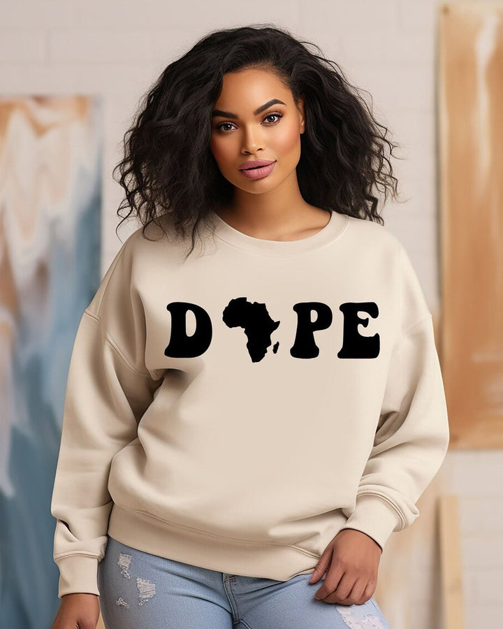 Black History Dope Long Sleeve Sweatshirt