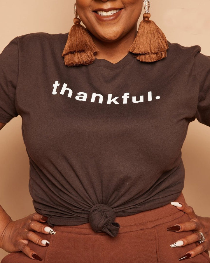 Thankful Women Short Sleeve Tshirt