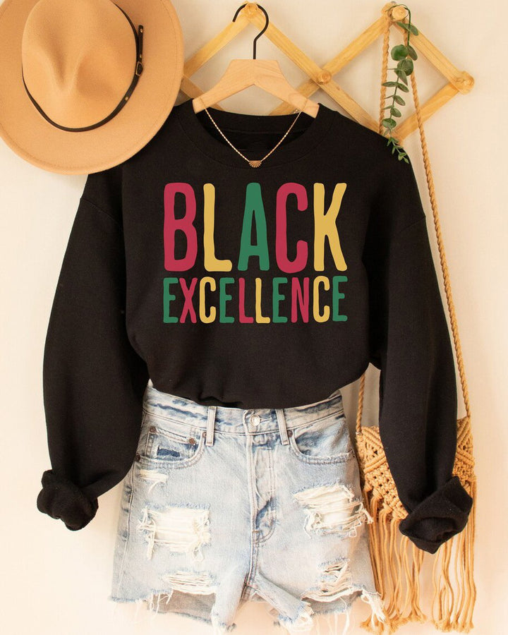 Black Excellence Long Sleeve Sweatshirt