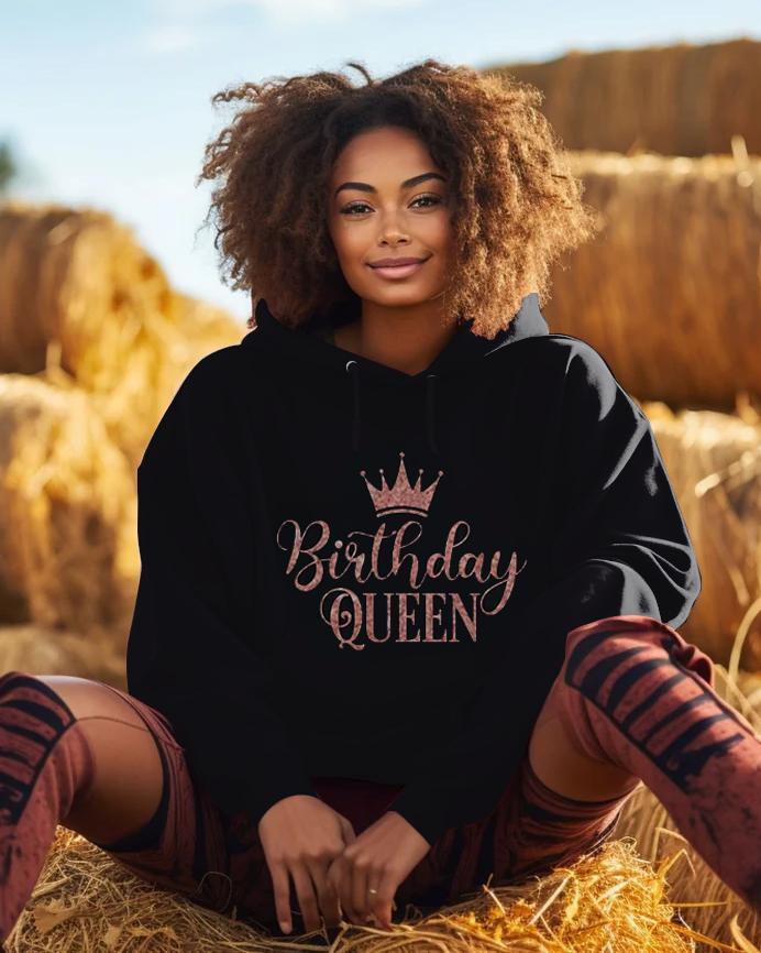 Birthday Queen Long-sleeved Hoodie