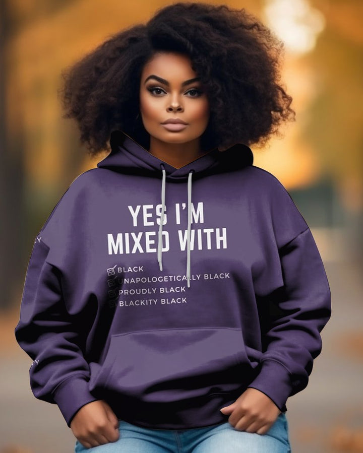 Yes Im Mixed With Long Sleeves Hoodie