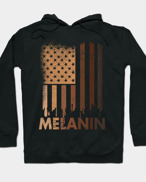 Drippin Melanin Black Pride Long Sleeves Hoodie