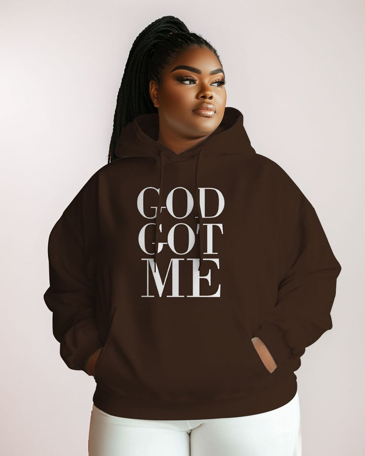 Cotton-God Got Me Print Fashion Daily Long Sleeve Hoodie