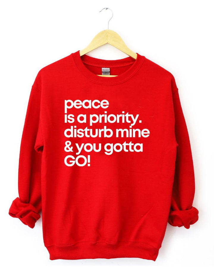 Peace Is A Priority Unisex Sweatshirt