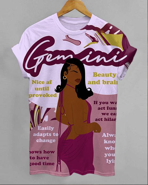 Gemini Girly Season Unisex Short Sleeve Tshirt