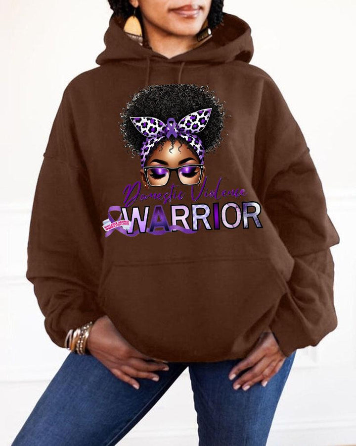 Women's Clothing Domestic Violence Awareness Hooded Sweatshirt