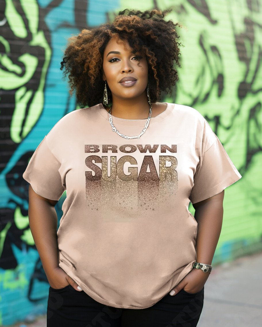 Brown Suger Women Short Sleeve Tshirt