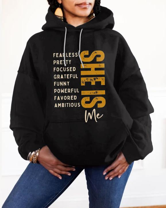 She Is Fierce Strong Long-sleeved Hoodie