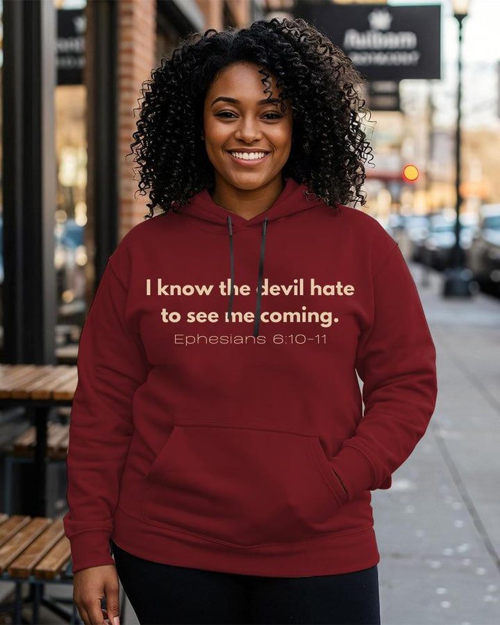 Devil Hate To See Me Coming  Long-sleeved Hoodie