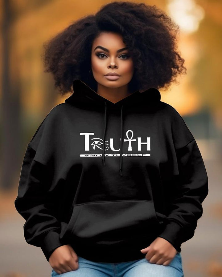 Truth - Know Myself Ankh Long-sleeved Hoodie