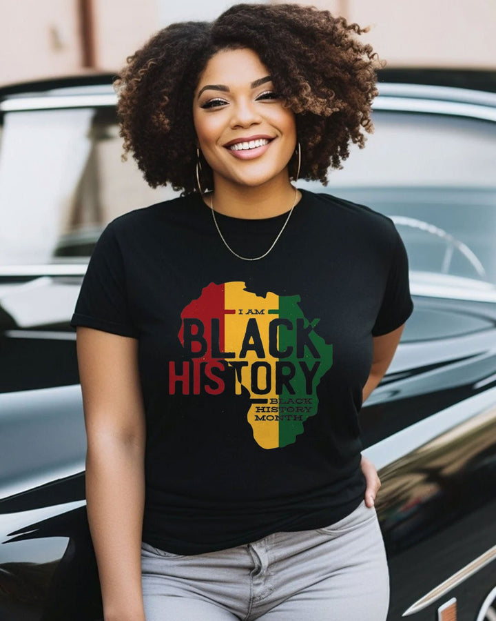 Black History Black Lives Matter Crew Neck Short Sleeve Tshirt