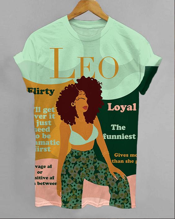 Leo Girly Season Unisex Short Sleeve Tshirt