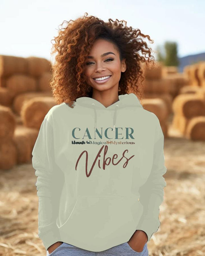 Cancer Vibes Letter Long-sleeved Hoodie