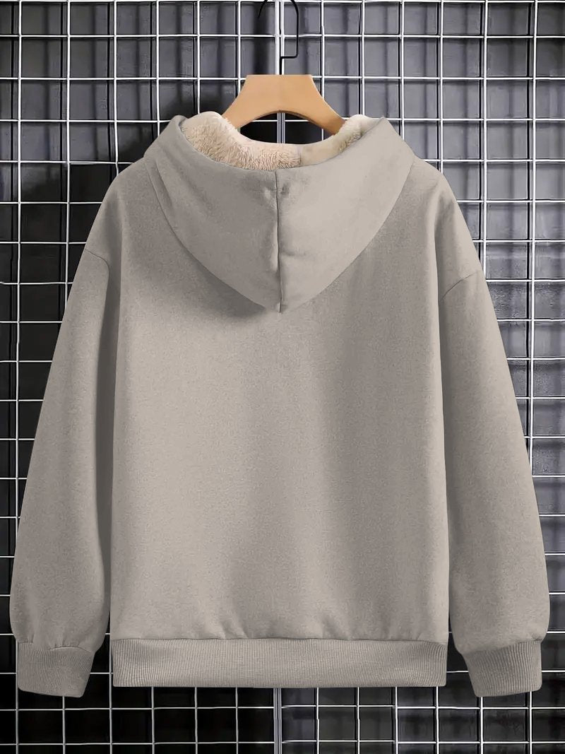 Plush and Warm Bubble Gum Girl Long-sleeved Hoodie