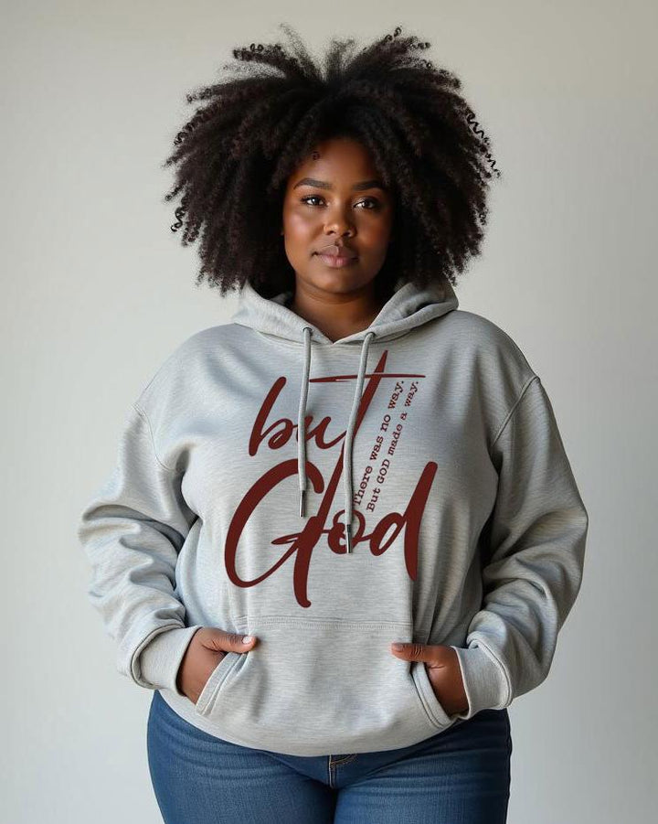 Cotton-There was No Way,But God Made a Way. Print Fashion Daily Long Sleeve Hoodie