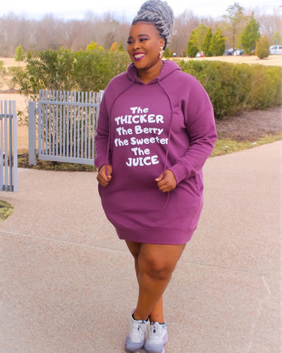 The Berry The Sweeter Long Sleeves Hoodie Dress