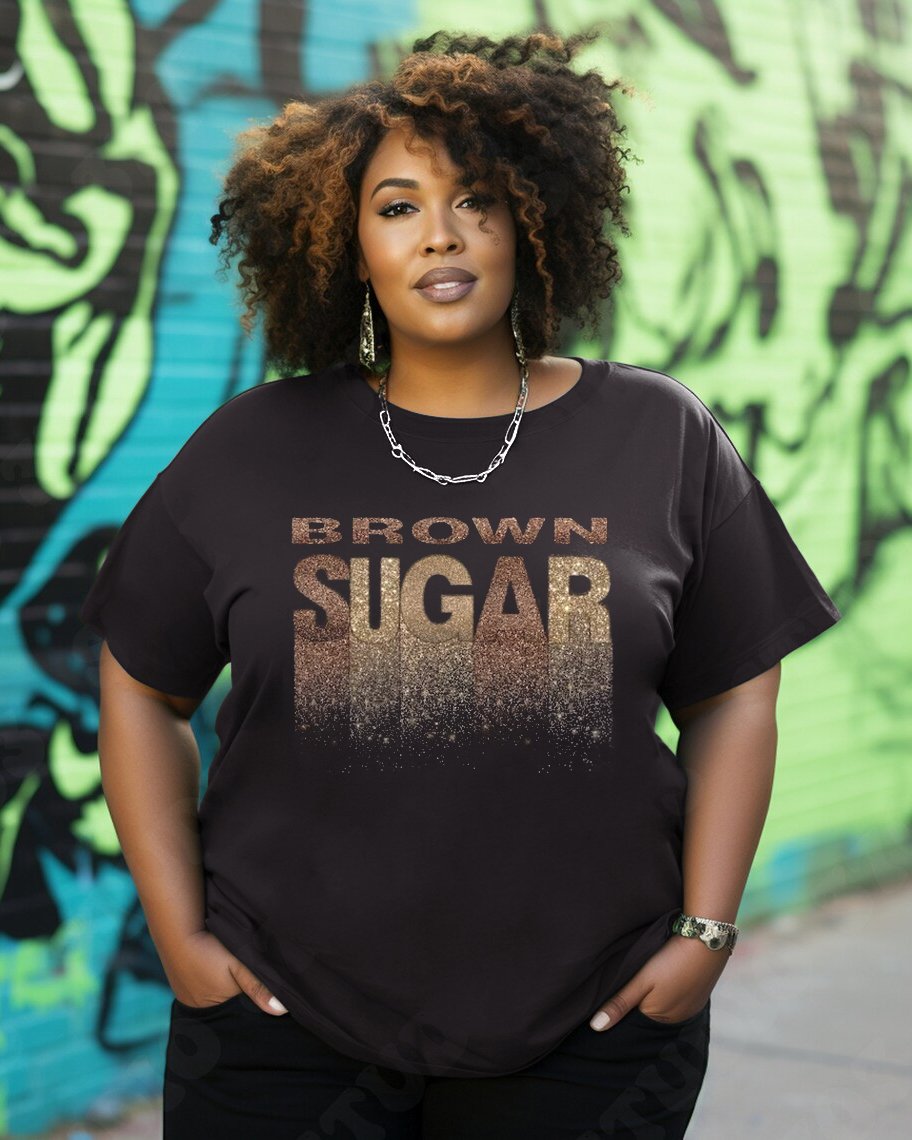 Brown Suger Women Short Sleeve Tshirt