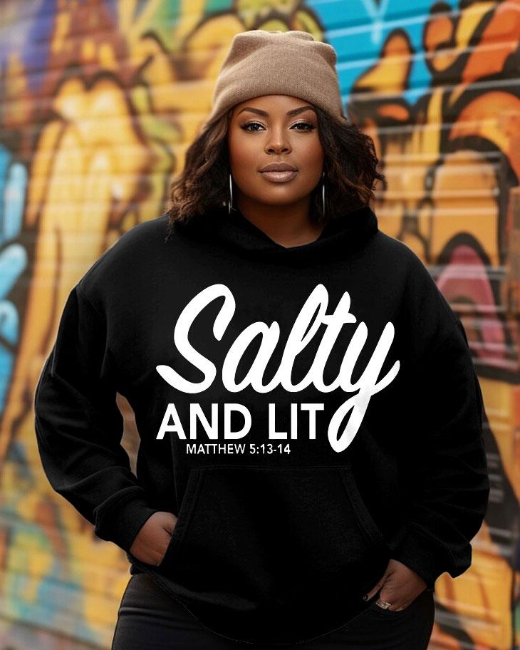 Salty and Lit Matthew 513-14 Long-sleeved Hoodie