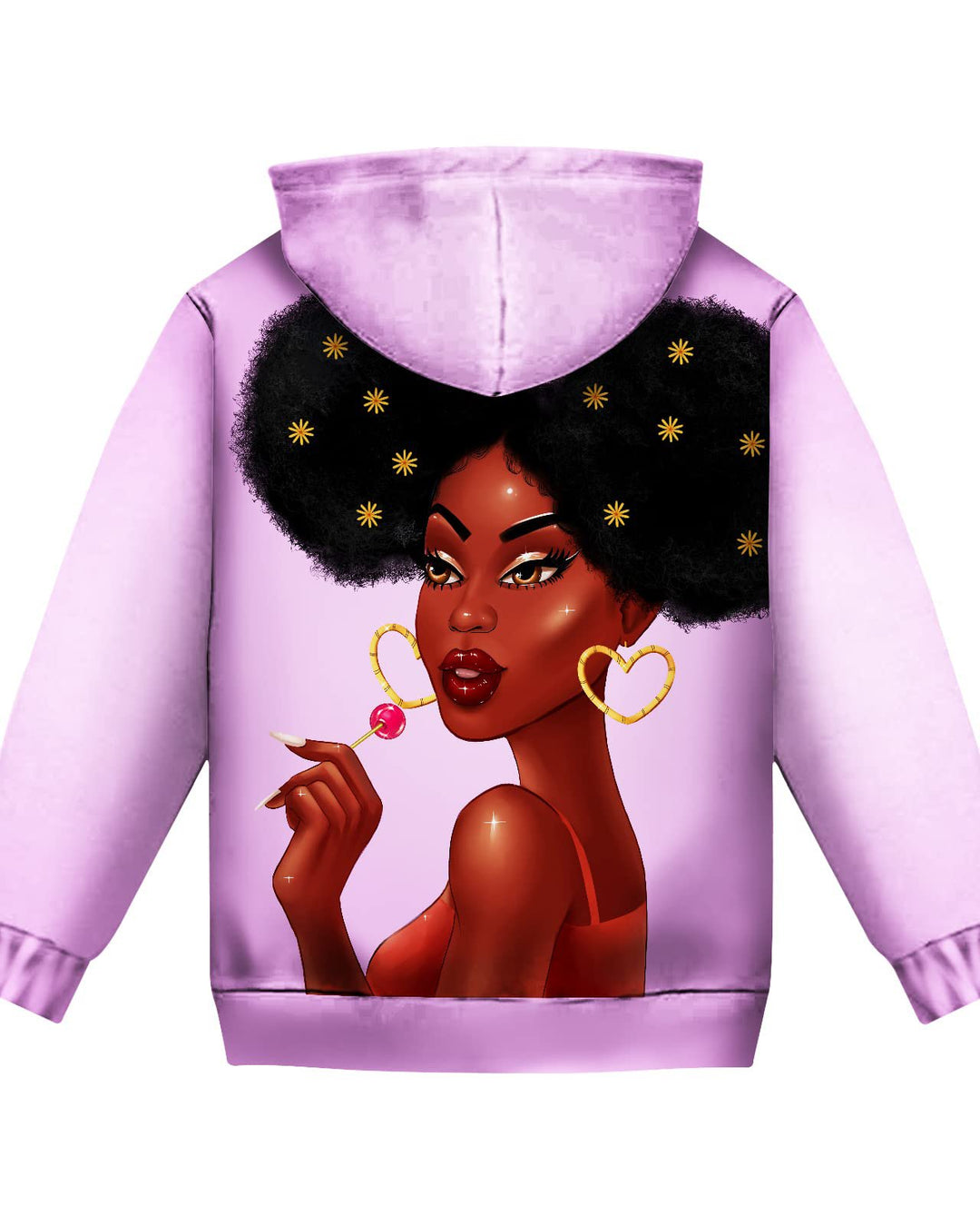 Lollipop Black Girl Hoodie