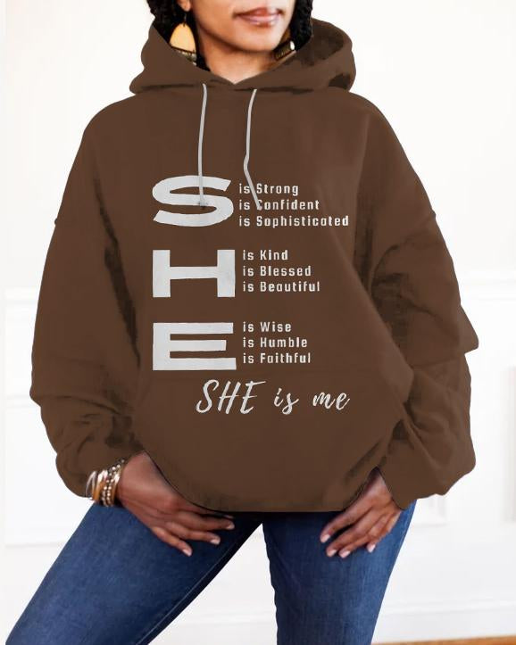 Positive She Long-sleeved Hoodie