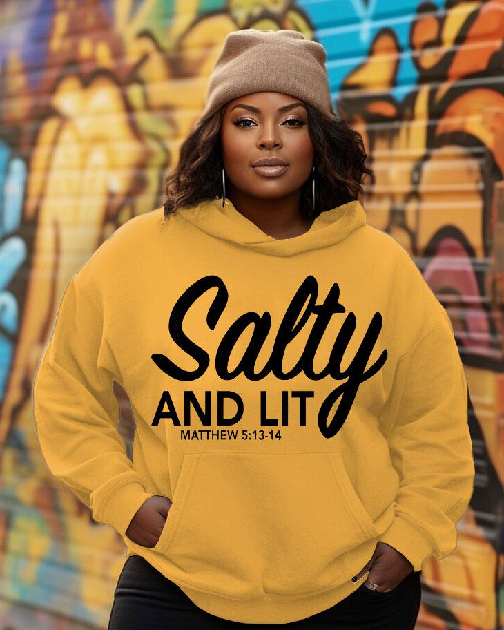 Salty and Lit Matthew 513-14 Long-sleeved Hoodie