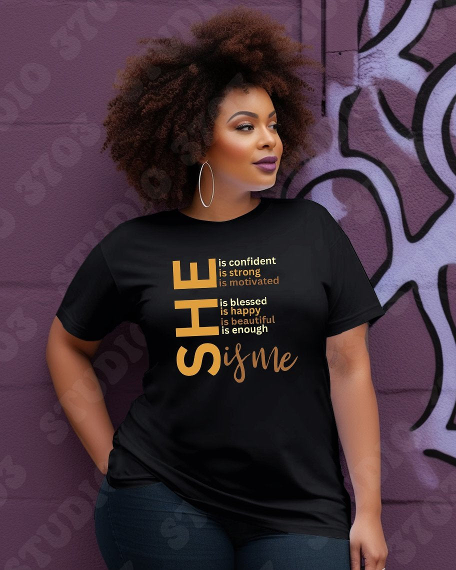 She Shirt Black Women Melanin Tshirt