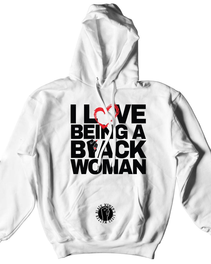 I Love Being a Black Woman Long Sleeves Hoodie