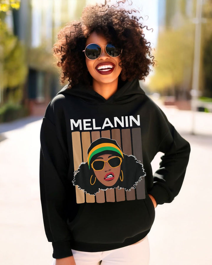 Melanin Black Power Long-sleeved Hoodie