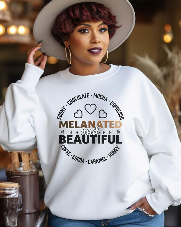 Melanin Beauty Long Sleeve Sweatshirt