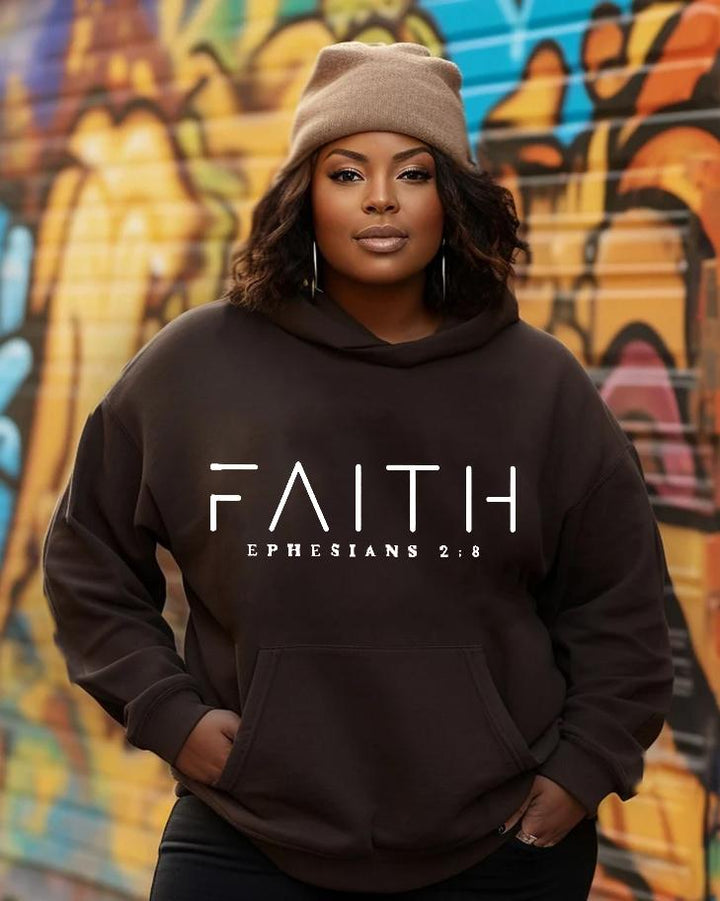 Women's Faith Pocket Long Sleeve Hoodie